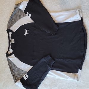 PINK Victoria's Secret size XS Black White and Gray 86 Long Sleeve Tee
